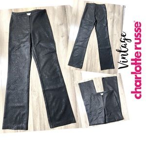 Vintage Charlotte Russe Snakeskin Textured Pants